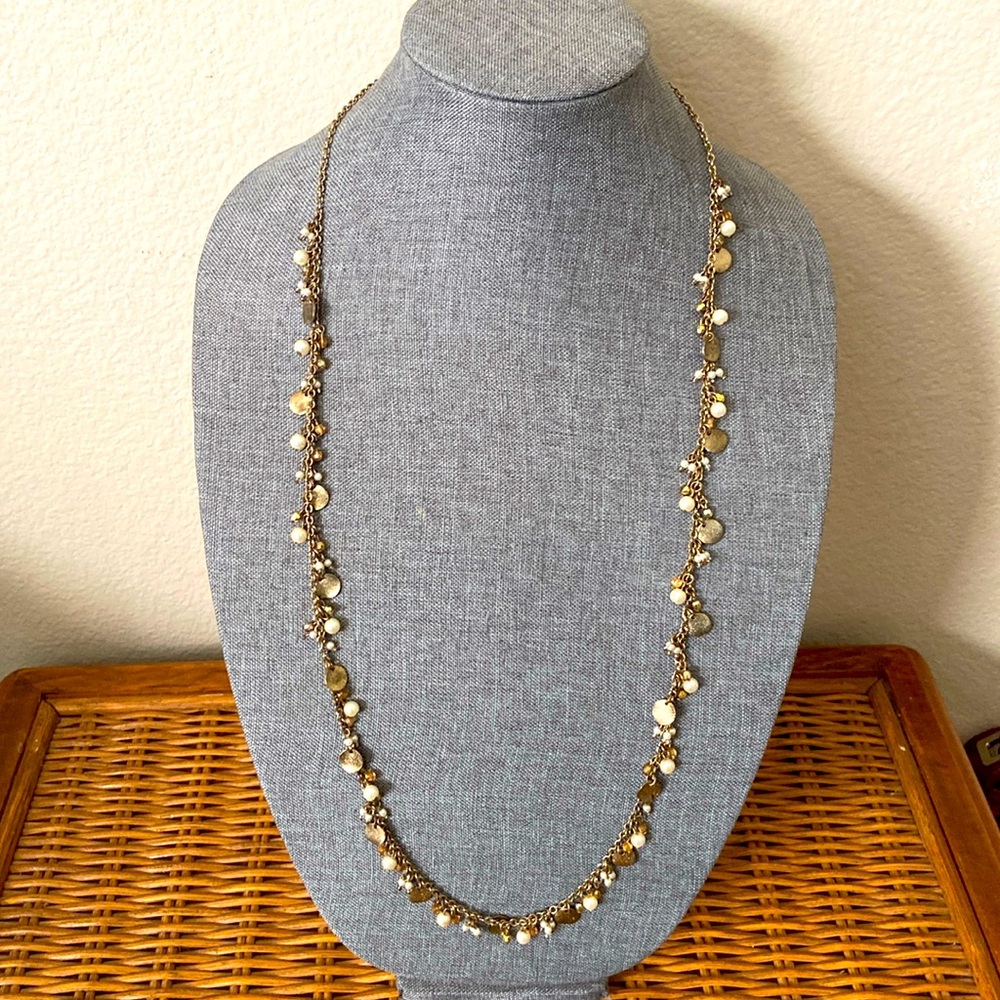 Vintage 90s 36” inch LONG CHAIN & BAUBLES NECKLACE